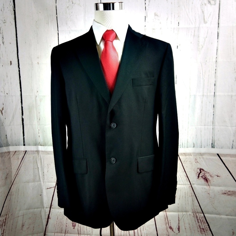 Torre 43L Angelico Black Suit Blazer Sports Coat